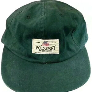 Vintage Ralph Lauren Polo Sport Preppy Green Hat